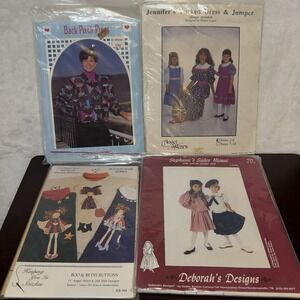 Vintage Patterns Jumper Dress Sailor Blouse Pull-on Pleated Skirt Jacket Lot